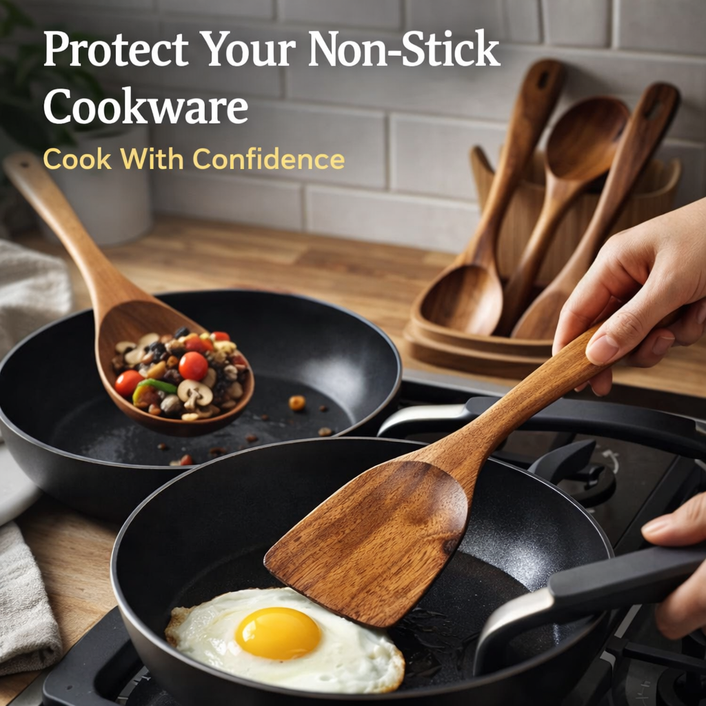 Pure Teak Kitchen Utensils